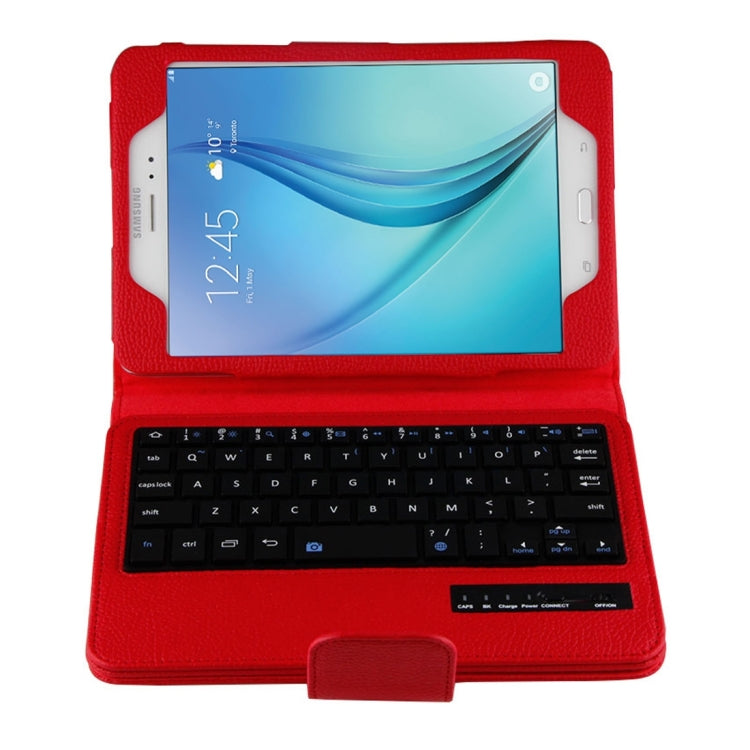 For Galaxy Tab A 8.0 / T350 2 in 1 Detachable Bluetooth Keyboard Litchi Texture Leather Tablet Case with Holder