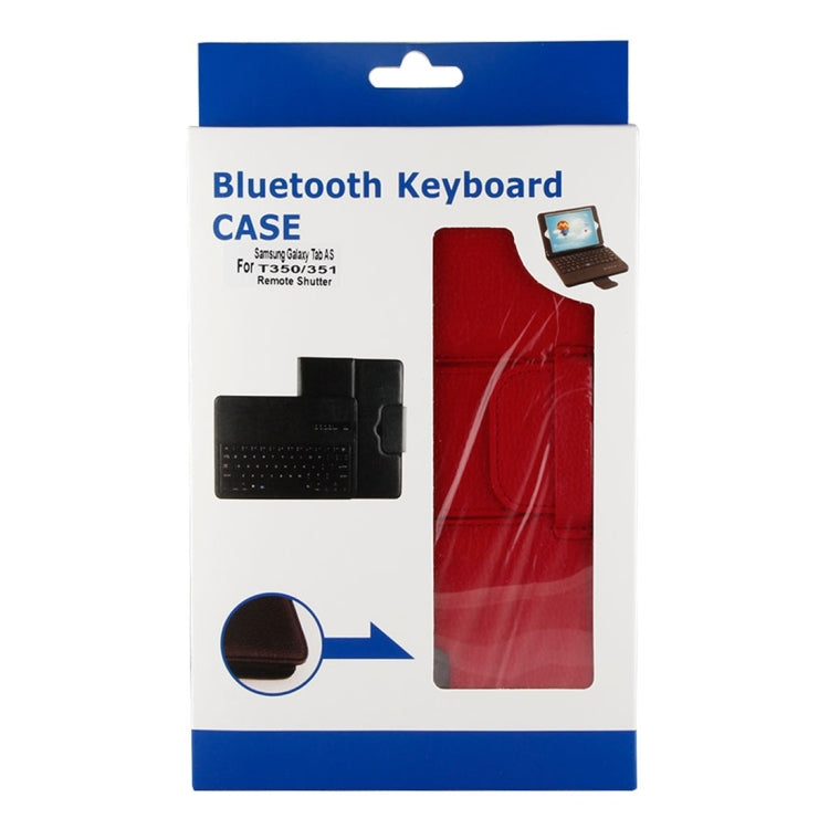 For Galaxy Tab A 8.0 / T350 2 in 1 Detachable Bluetooth Keyboard Litchi Texture Leather Tablet Case with Holder