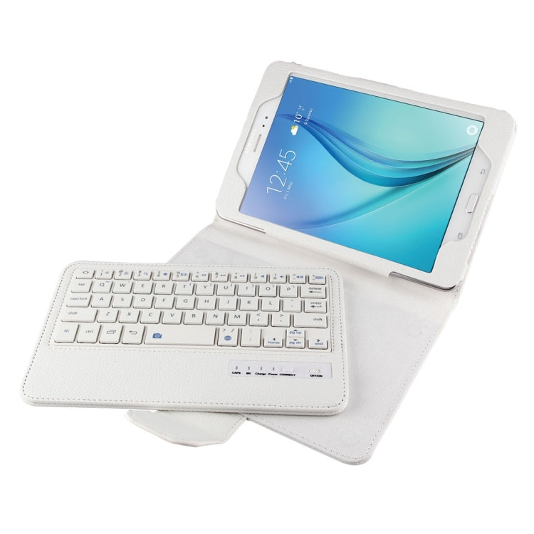 For Galaxy Tab A 8.0 / T350 2 in 1 Detachable Bluetooth Keyboard Litchi Texture Leather Tablet Case with Holder
