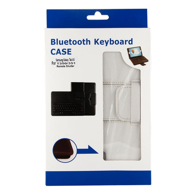 For Galaxy Tab A 8.0 / T350 2 in 1 Detachable Bluetooth Keyboard Litchi Texture Leather Tablet Case with Holder