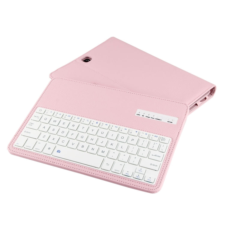 For Galaxy Tab A 9.7 / T550 & S2 9.7 / T810 2 in 1 Detachable Bluetooth Keyboard Litchi Texture Leather Tablet Case with Holder