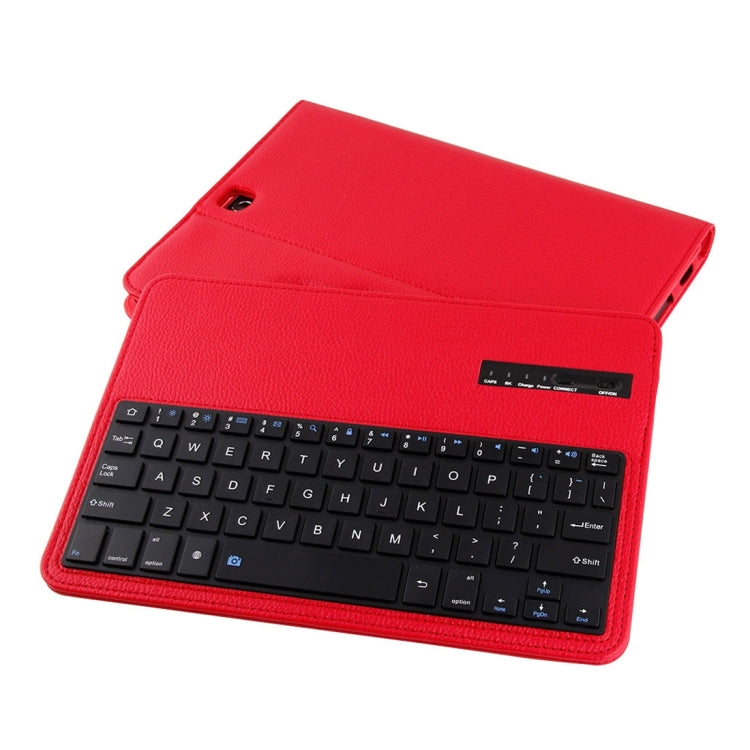 For Galaxy Tab A 9.7 / T550 & S2 9.7 / T810 2 in 1 Detachable Bluetooth Keyboard Litchi Texture Leather Tablet Case with Holder