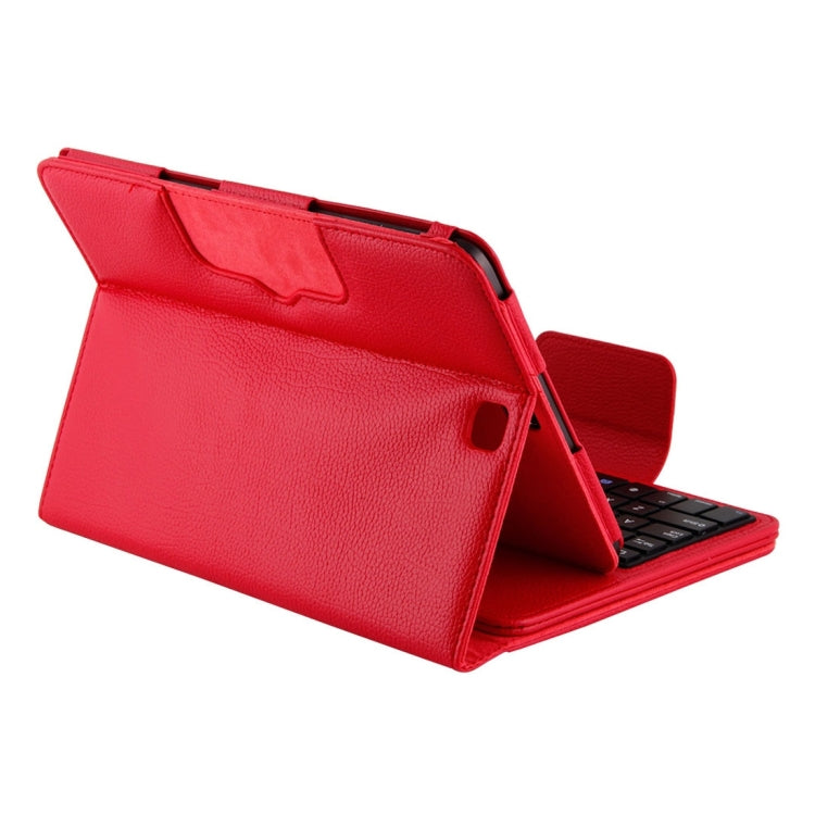 For Galaxy Tab A 9.7 / T550 & S2 9.7 / T810 2 in 1 Detachable Bluetooth Keyboard Litchi Texture Leather Tablet Case with Holder