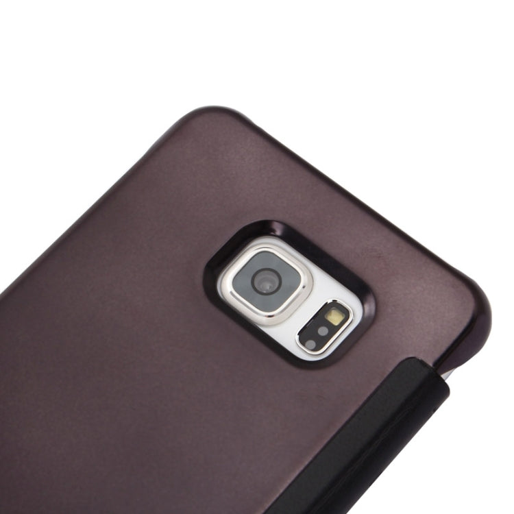 For Galaxy S6 Edge+ / G928 Electroplating Mirror Horizontal Flip Leather Case