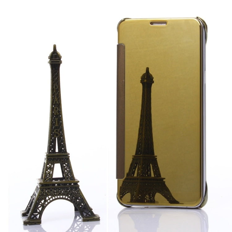 For Galaxy S6 Edge+ / G928 Electroplating Mirror Horizontal Flip Leather Case