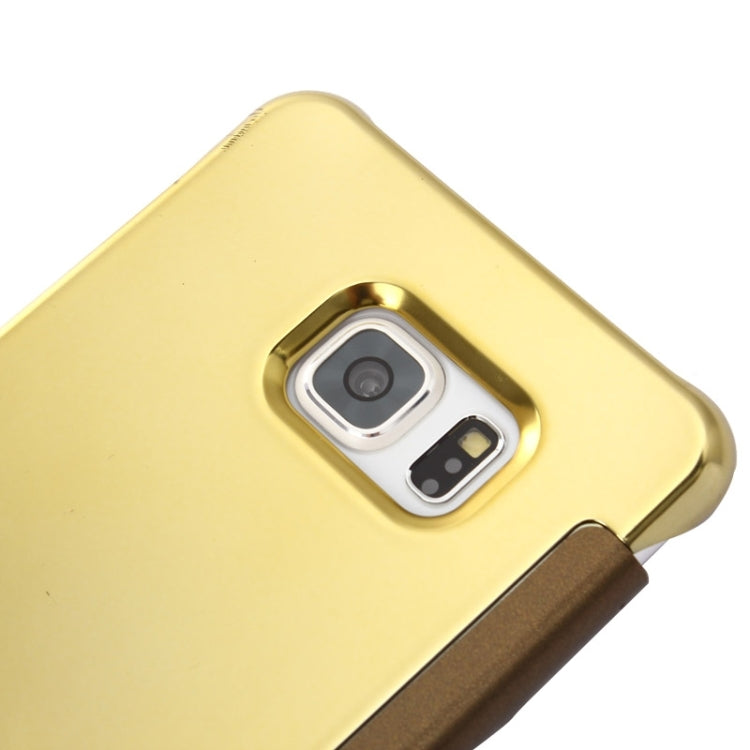 For Galaxy S6 Edge+ / G928 Electroplating Mirror Horizontal Flip Leather Case