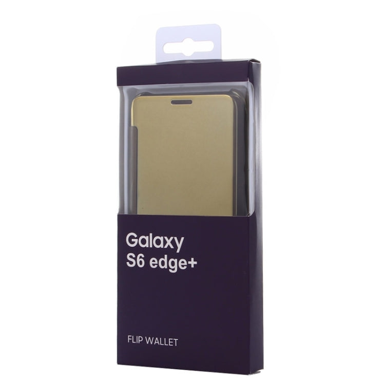 For Galaxy S6 Edge+ / G928 Electroplating Mirror Horizontal Flip Leather Case