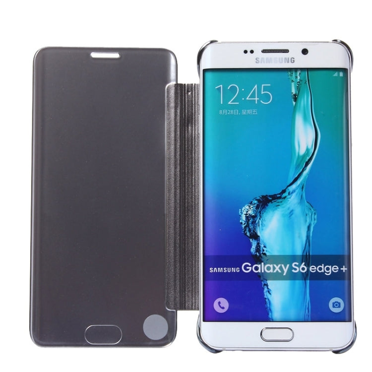 For Galaxy S6 Edge+ / G928 Electroplating Mirror Horizontal Flip Leather Case