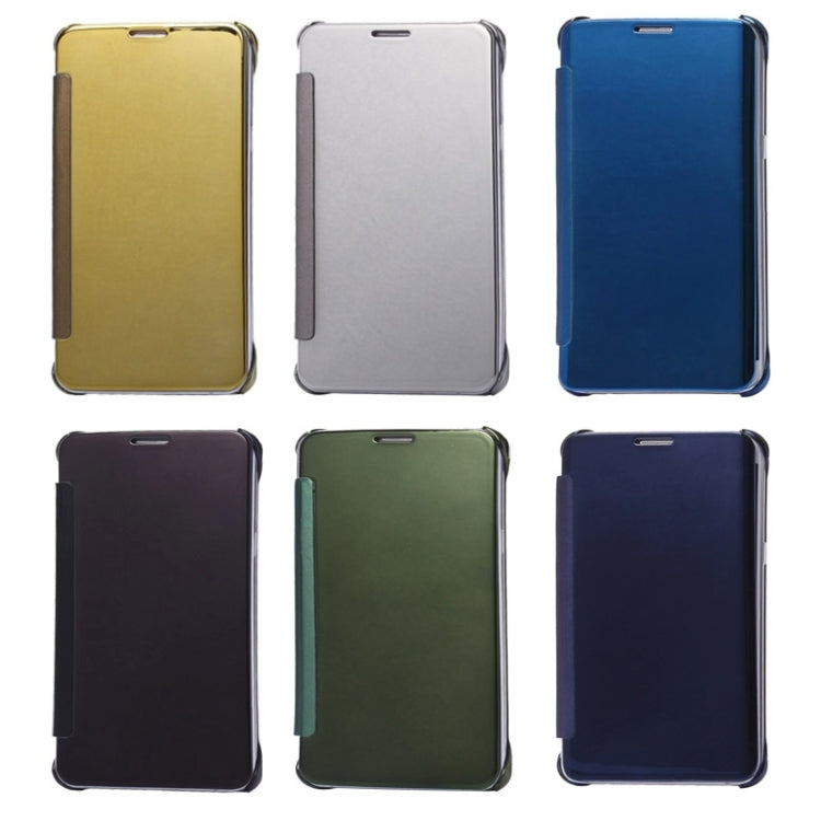 For Galaxy S6 Edge+ / G928 Electroplating Mirror Horizontal Flip Leather Case