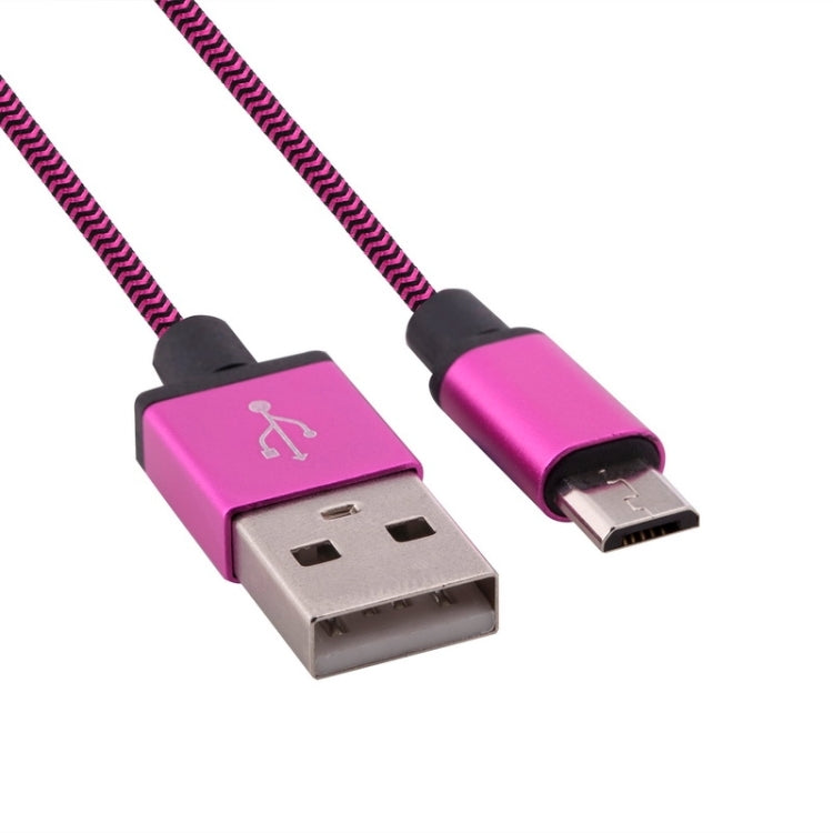 1m Woven Style Micro USB to USB 2.0 Data / Charger Cable, For Samsung, HTC, Sony, Lenovo, Huawei, and other Smartphones