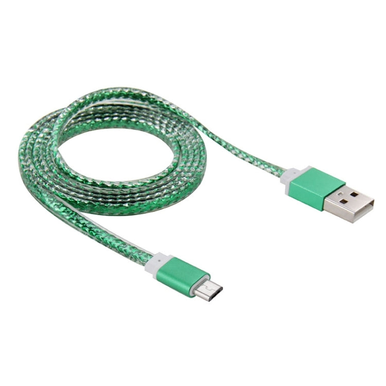 1m Outside Crystal Inner Woven Style Micro USB to USB 2.0 Data / Charger Cable, For Samsung, HTC, Sony, Lenovo, Huawei, and other Smartphones