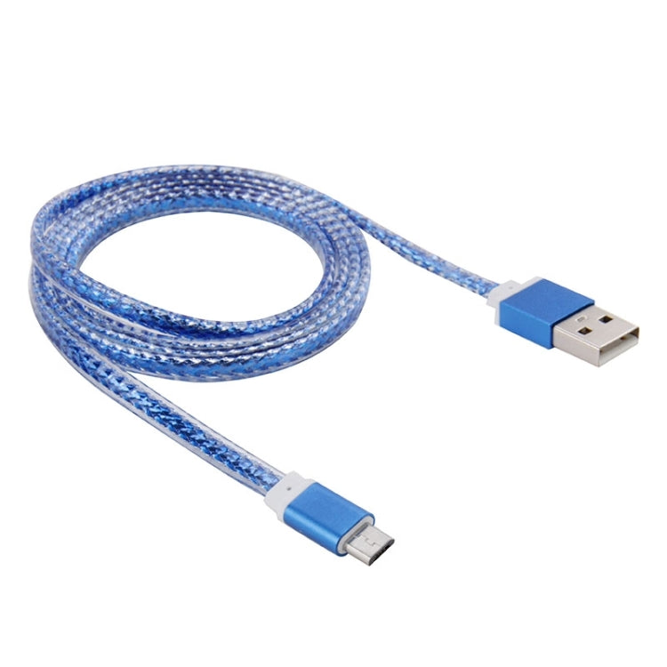 1m Outside Crystal Inner Woven Style Micro USB to USB 2.0 Data / Charger Cable, For Samsung, HTC, Sony, Lenovo, Huawei, and other Smartphones