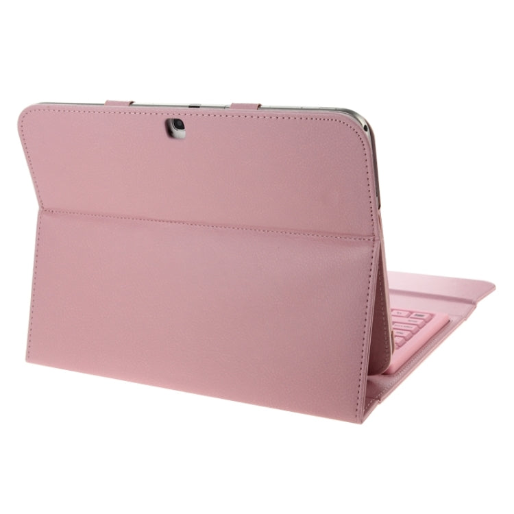 Bluetooth 3.0 Keyboard Leather Tablet Case with Holder for Galaxy Tab 3 (10.1) / P5200 / P5210 / P5220, GALAXY Tab 4 10.1 T530 / T531