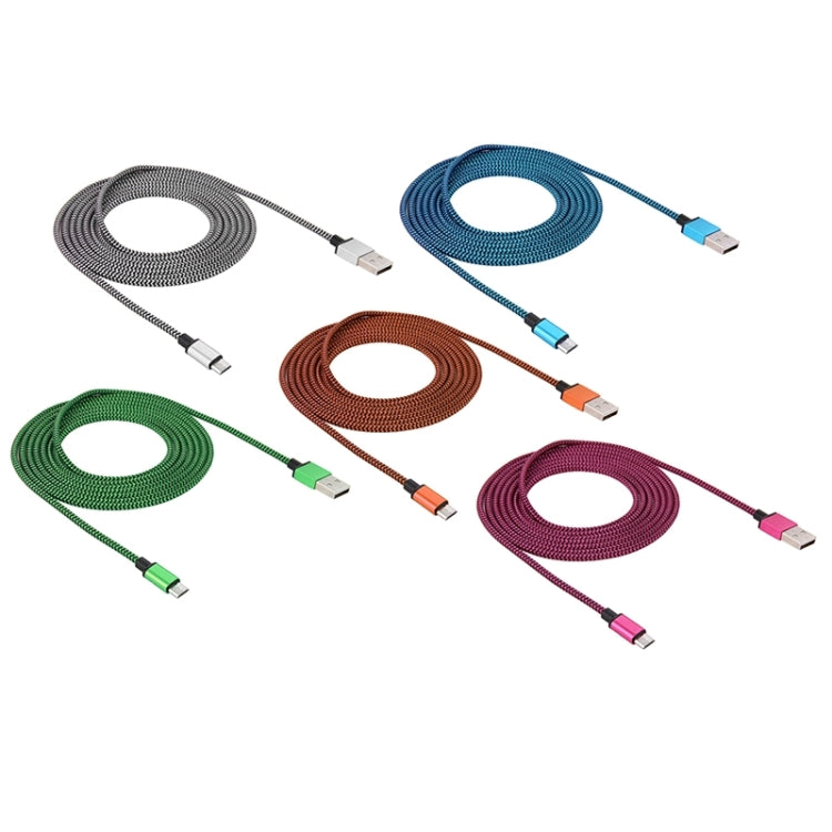 2m Woven Style Micro USB to USB 2.0 Data / Charger Cable