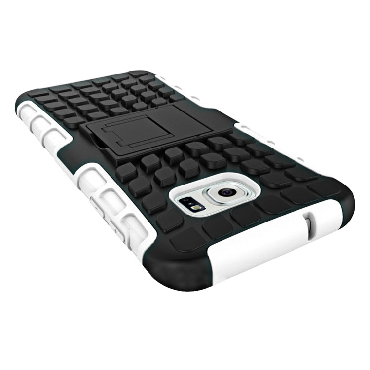 For Galaxy S7 / G930 2 in 1 Double Colored Tire Texture Combination Case with Separable Black Holder