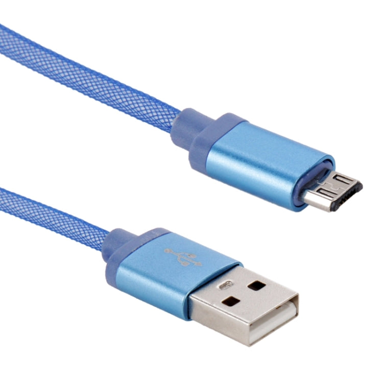 25cm Net Style Metal Head Micro USB to USB 2.0 Data / Charger Cable