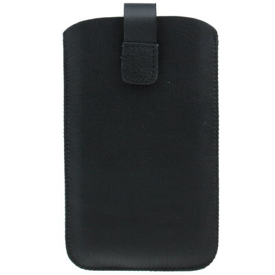 Leather Case Pocket Pouch Sleeve Bag with Pull Tab for Galaxy Note II / N7100 / Galaxy Note / i9220 / N7000, Note LTE / N7005 (Black)