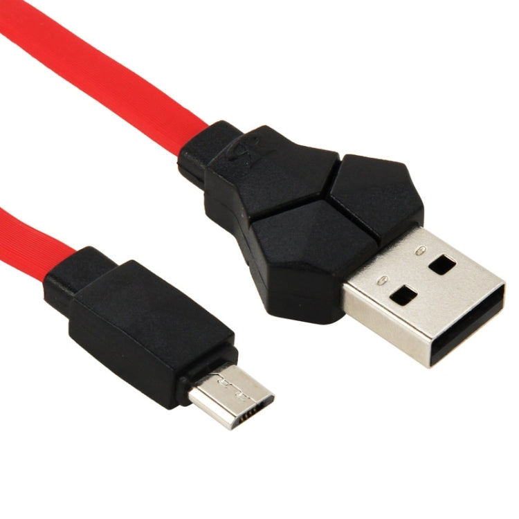 Teclast Noodle Style Micro USB 2.0 to USB Universal Sync Data Charging Cable for Phone / Tablet / Camera / MP3, Length: 1m(Red)