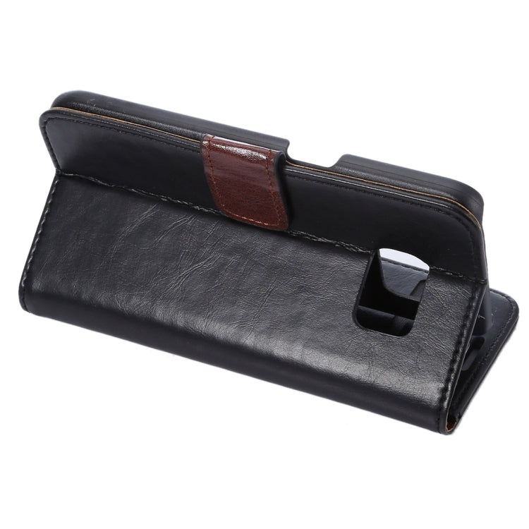 For Galaxy S7 / G930 Crazy Horse Texture Horizontal Flip Leather Case with Holder & Card Slots & Wallet