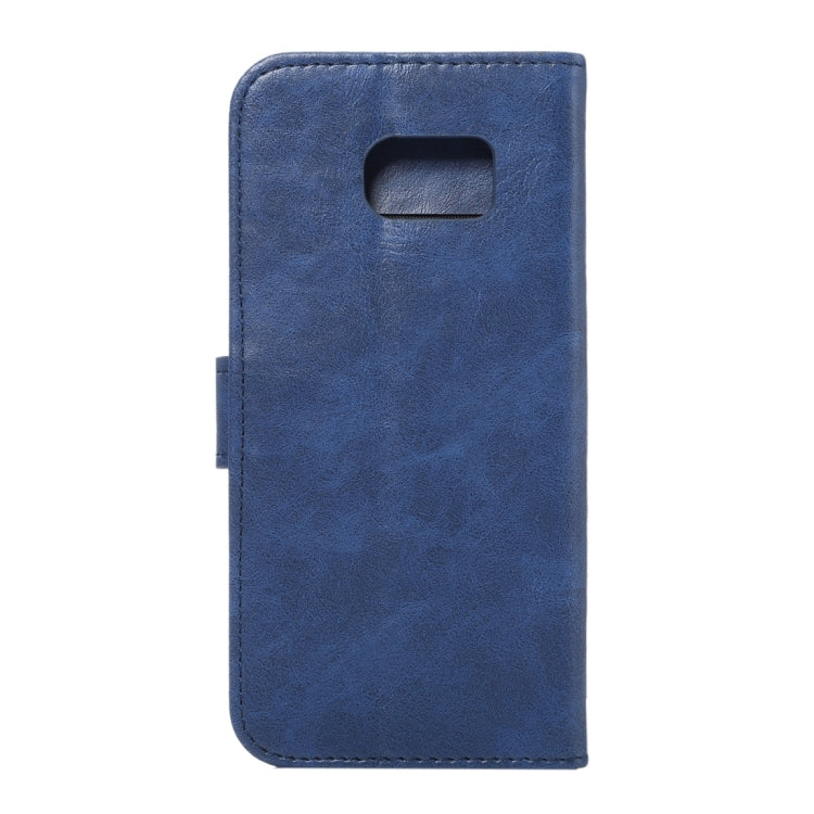 For Galaxy S7 / G930 Crazy Horse Texture Horizontal Flip Leather Case with Holder & Card Slots & Wallet