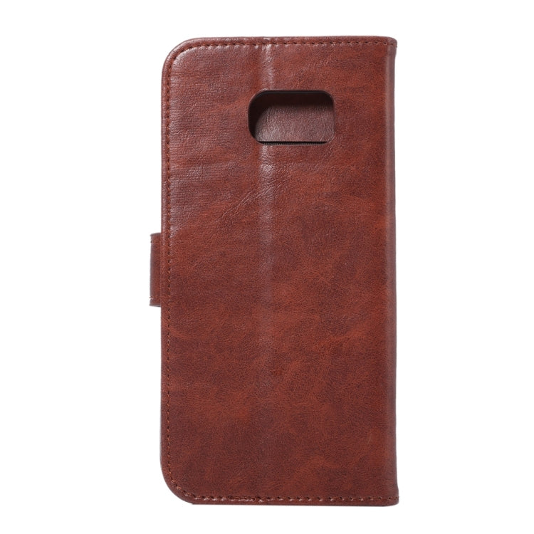 For Galaxy S7 / G930 Crazy Horse Texture Horizontal Flip Leather Case with Holder & Card Slots & Wallet