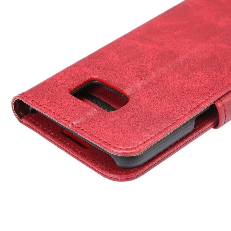 For Galaxy S7 Edge/ G935 Crazy Horse Texture Horizontal Flip Leather Case with Holder & Card Slots & Wallet