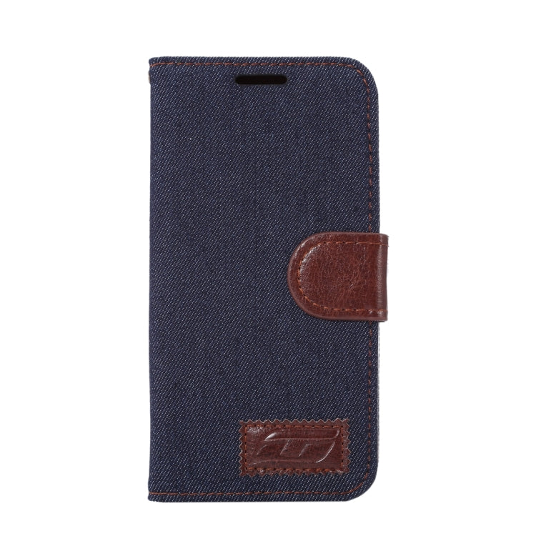 For Galaxy S7/G930 Jeans Horizontal Flip Leather Case with Holder & Card Slots
