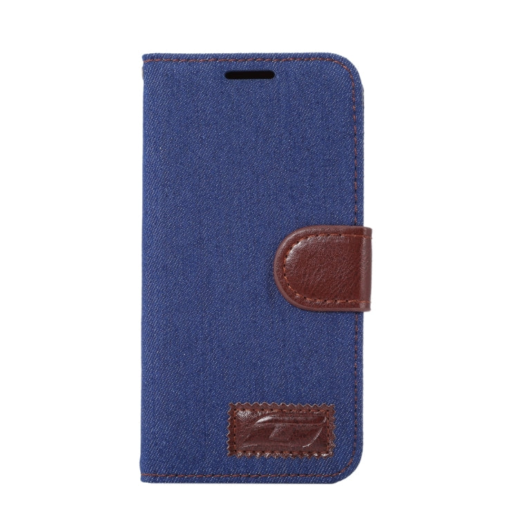 For Galaxy S7/G930 Jeans Horizontal Flip Leather Case with Holder & Card Slots
