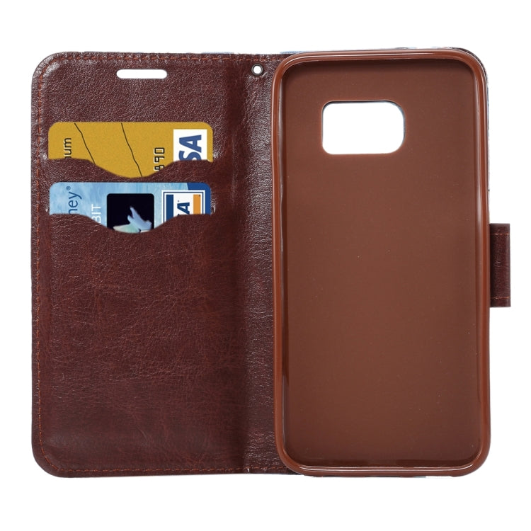 For Galaxy S7/G930 Jeans Horizontal Flip Leather Case with Holder & Card Slots