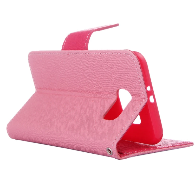 For Galaxy S7 / G930 Cross Texture Leather Case with Holder & Card Slots & Wallet