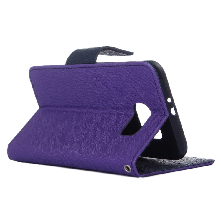 For Galaxy S7 / G930 Cross Texture Leather Case with Holder & Card Slots & Wallet