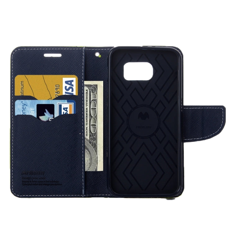 For Galaxy S7 / G930 Cross Texture Leather Case with Holder & Card Slots & Wallet