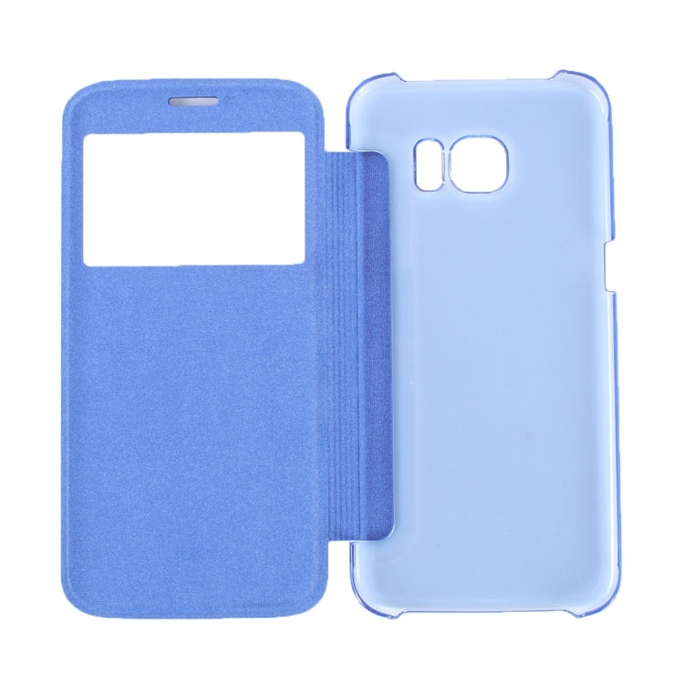 For Galaxy S7 / G930 Horizontal Flip Leather Case with Call Display ID