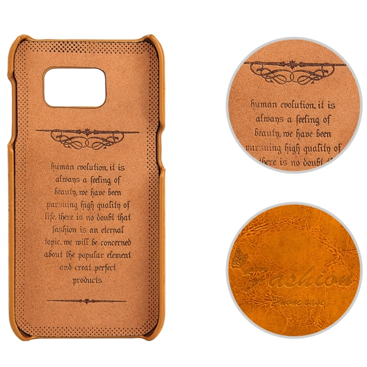 For Galaxy S7 / G930 Oil Wax Texture Leather Back Cover Case with Card Slots