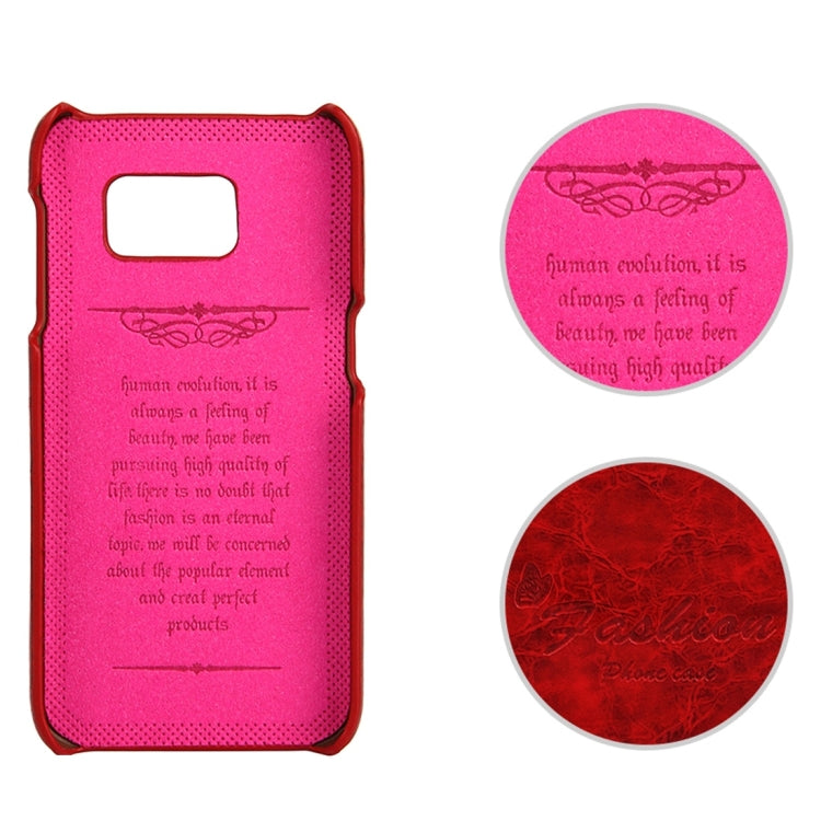 For Galaxy S7 Edge/ G935 Oil Wax Texture Leather Back Cover Case with Card Slots