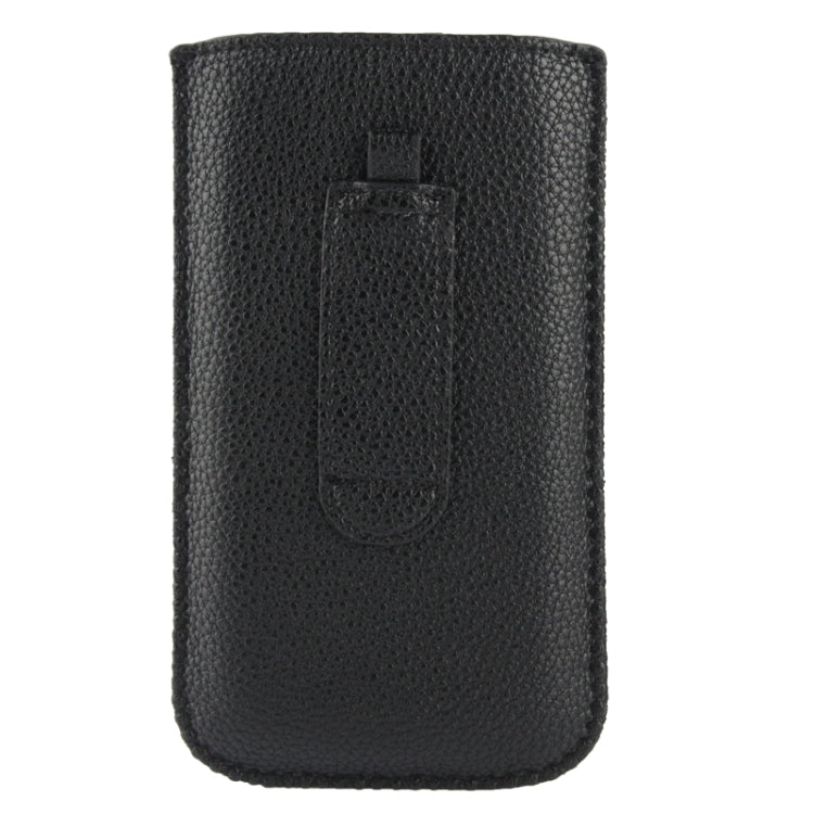 Universal Litchi Texture Leather Case Pocket Sleeve Bag with Pull Up Tab for Samsung S IV / i9500 / i9300 / i9250 / i8750 / iPhone 5 / HTC One / ASUS PadFone2 / HTC G23 / Sony LT29i / Sony L36h / LG E960 / Sony M35h / LG P880 / LG E975 / Nokia Lumia 920