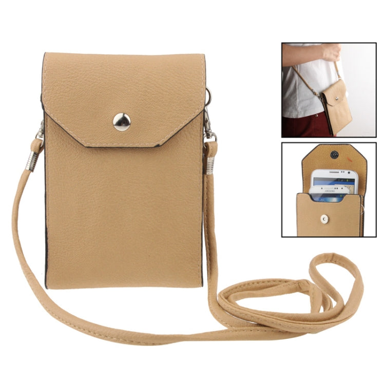 Universal Litchi Texture Leather Case Pocket Sleeve Bag with Lanyard for iPhone 6 Plus, iPhone 6S Plus, Galaxy S7 / S7 Edge / S6 edge Plus / A8 / Note 5 / Note 4 / S IV, HTC, ASUS, Sony, LG, Nokia