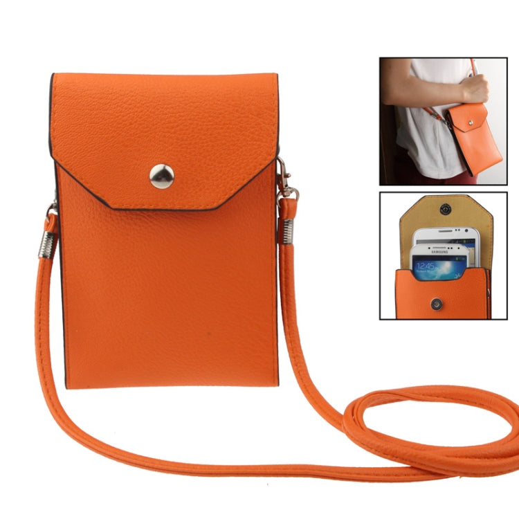 Universal Litchi Texture Leather Case Pocket Sleeve Bag with Lanyard for iPhone 6 Plus, iPhone 6S Plus, Galaxy S7 / S7 Edge / S6 edge Plus / A8 / Note 5 / Note 4 / S IV, HTC, ASUS, Sony, LG, Nokia