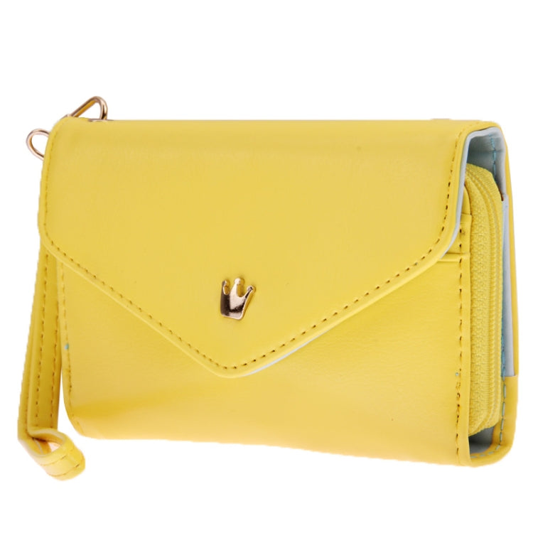 Women 3-Fold Zipper Magnet Wallet Leather Case for Below 4.8 inch Smartphones, Size: 14.5cm x 8.5cm x 2.5cm