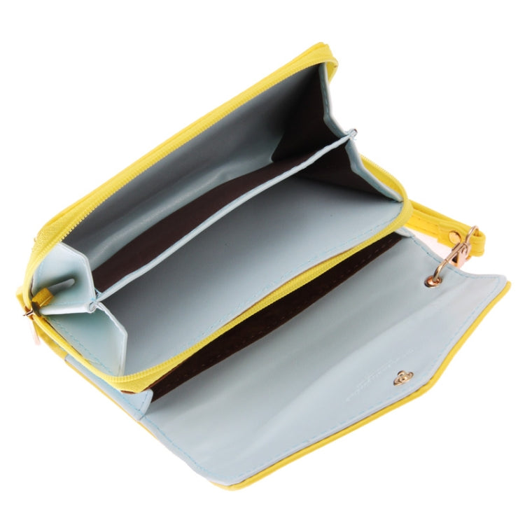 Women 3-Fold Zipper Magnet Wallet Leather Case for Below 4.8 inch Smartphones, Size: 14.5cm x 8.5cm x 2.5cm