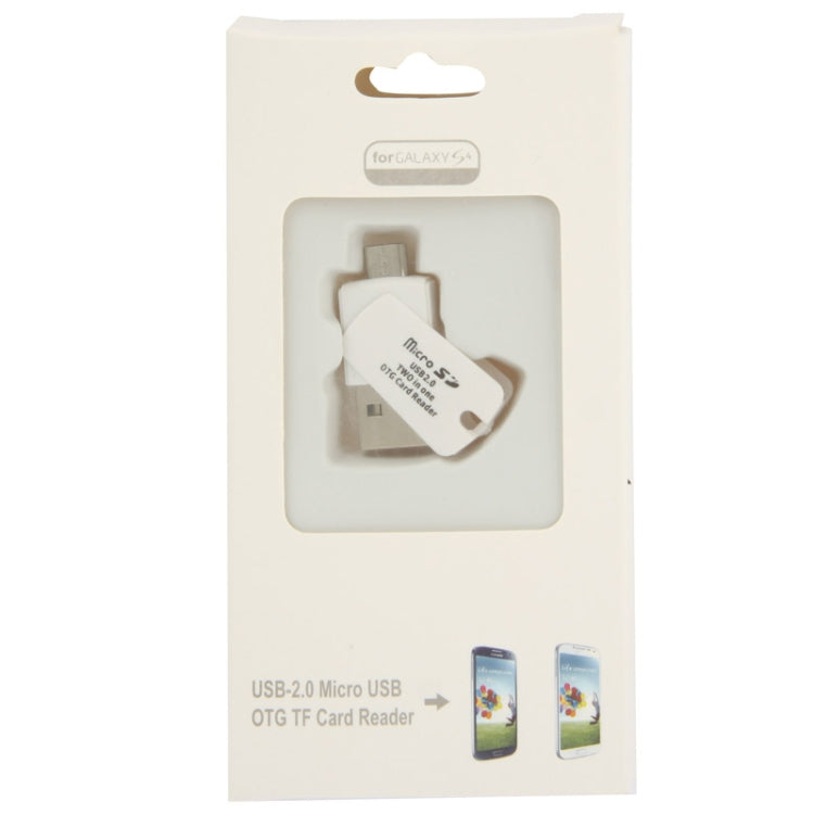 2 in 1 OTG USB 2.0 Flash Drive Micro SD OTG Reader, For Galaxy S IV / i9500 / i9300, Note III / N9000 / N7100 etc.
