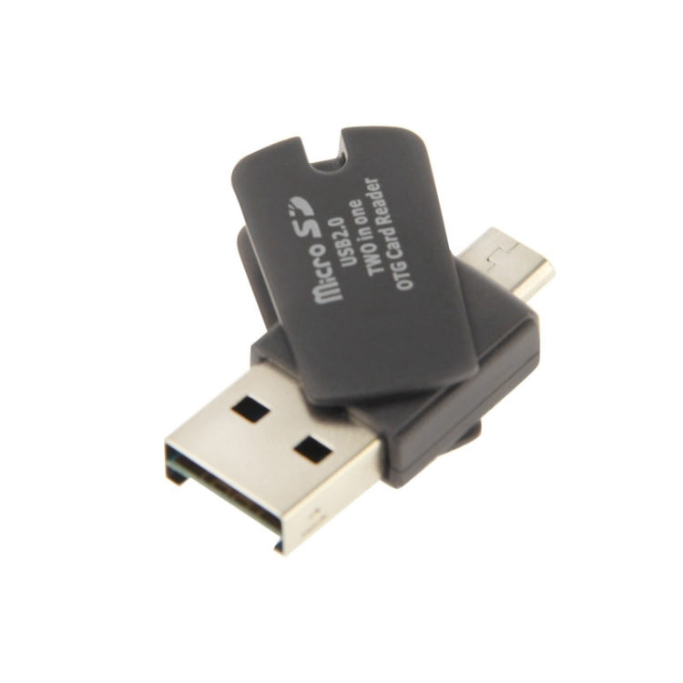 2 in 1 OTG USB 2.0 Flash Drive Micro SD OTG Reader, For Galaxy S IV / i9500 / i9300, Note III / N9000 / N7100 etc.