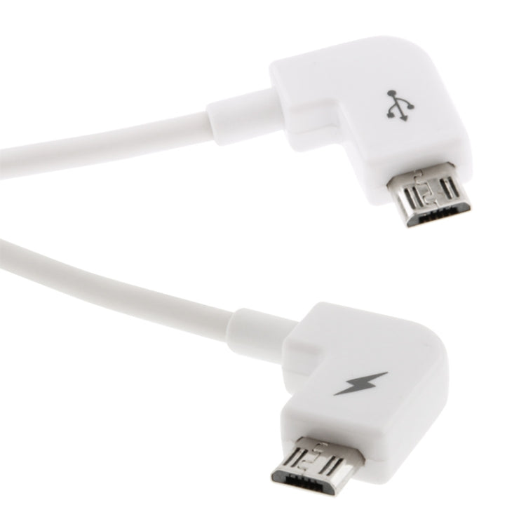 Micro USB Male to Male Emergency Phone Right Angle Charger Cable for Samsung Galaxy S7 & S7 Edge / LG G4 / Huawei P8 / Xiaomi Mi4 and other Smartphones