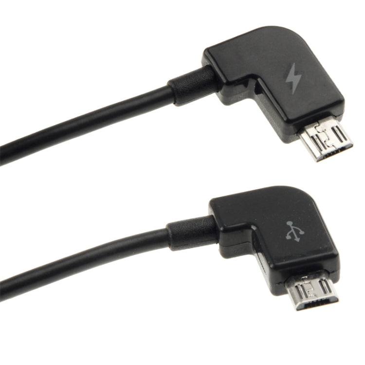 Micro USB Male to Male Emergency Phone Right Angle Charger Cable for Samsung Galaxy S7 & S7 Edge / LG G4 / Huawei P8 / Xiaomi Mi4 and other Smartphones