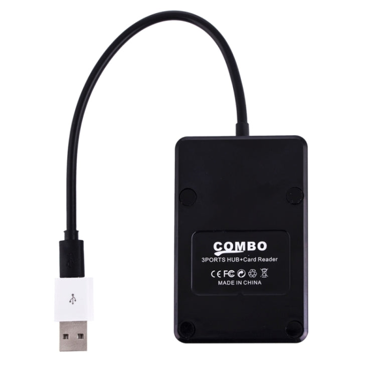 DZ-901 OTG Smart Multi Function Combo Holder TF / SD / MMC Card Reader USB HUB for Galaxy S5 / Note 5 / Note 4 / Note III / Android Phone(Black)