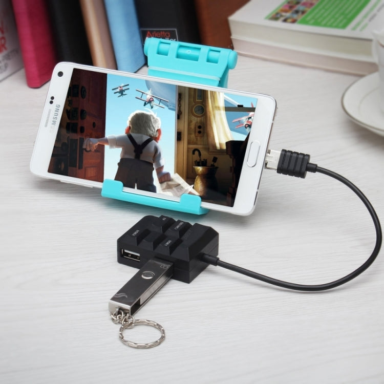 K619 2 in 1 Micro USB OTG HUB SD(HC)/TF Smart Card Reader 2 Ports USB HUB for Galaxy S6 / S5 / Note 5 / Note 4 / Note III / Android Phone