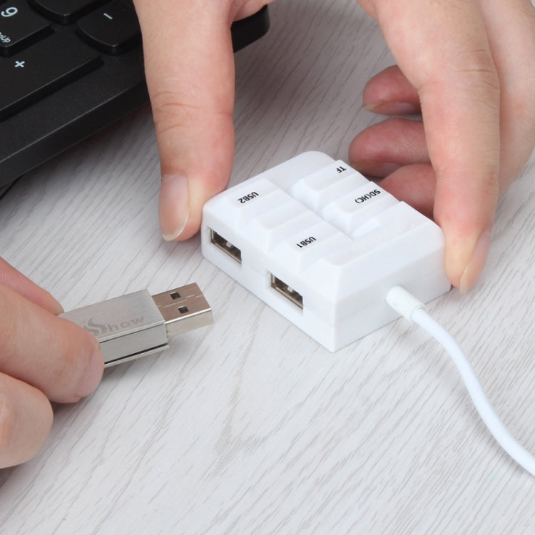 K619 2 in 1 Micro USB OTG HUB SD(HC)/TF Smart Card Reader 2 Ports USB HUB for Galaxy S6 / S5 / Note 5 / Note 4 / Note III / Android Phone