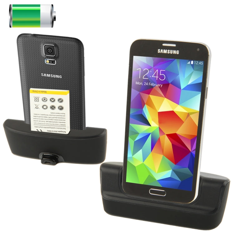 2 in 1 Data Sync Charging Dock Cradle with Spare Battery Slot for Galaxy S5 / G900