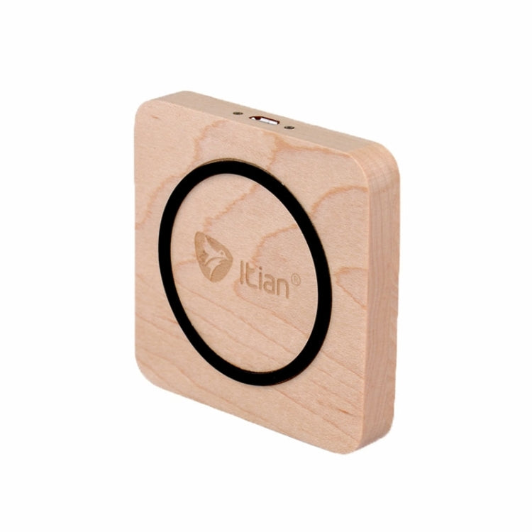 Itian Qi Wooden Square Wireless Charger Transmitter Charging Pad for iPhone 8 / 8 Plus / X & Galaxy S6 / S6 edge , Nokia 930 / 830 / 735 / 920 / 928 / 1520 , HTC Droid DNA / 8X , LG Nexus4 / Nexus5 / Nexus6 / Nexus7 / G4 / G3 / G2 / G Pro , SONY Z3V