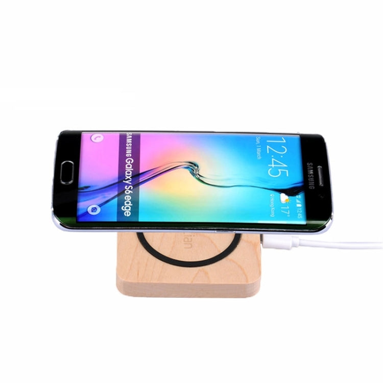 Itian Qi Wooden Square Wireless Charger Transmitter Charging Pad for iPhone 8 / 8 Plus / X & Galaxy S6 / S6 edge , Nokia 930 / 830 / 735 / 920 / 928 / 1520 , HTC Droid DNA / 8X , LG Nexus4 / Nexus5 / Nexus6 / Nexus7 / G4 / G3 / G2 / G Pro , SONY Z3V